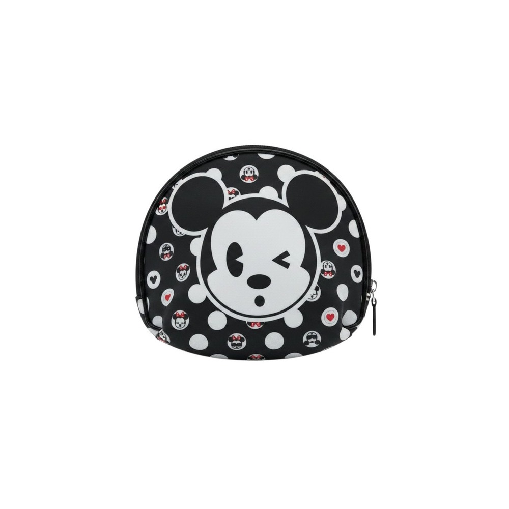 SOHO Makeup Bag Unisex Small Black Excellent Mickey Mouse Emoji Polka Dot
